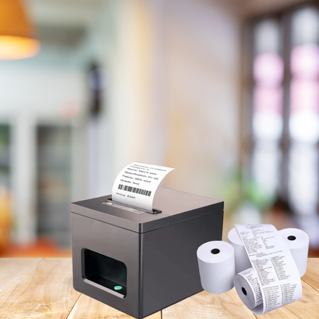 Imprimante Thermique Reçu + 4 Rouleaux 80mm (ES-8390)