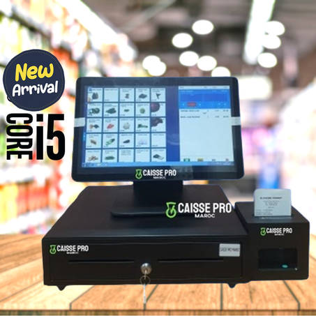 CAISSE ENREGISTREUSE TACTILE I5 CAFE RESTO PATISSERIE CHOCOLATERIE SNACK COIFFEUR SPA HAMMAM