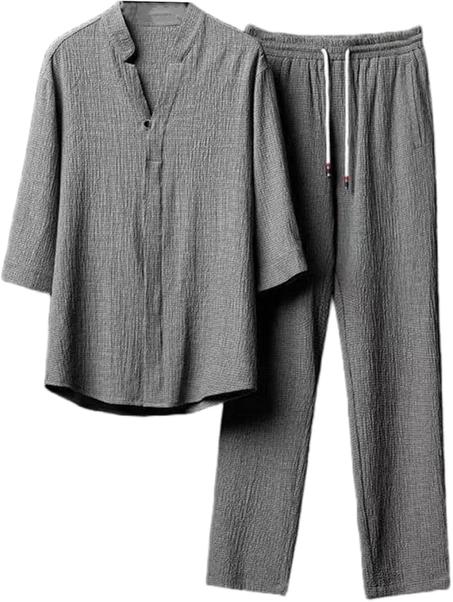 مجموعة قميص وبنطال مطرز فضفاض من ماركة ايطالية