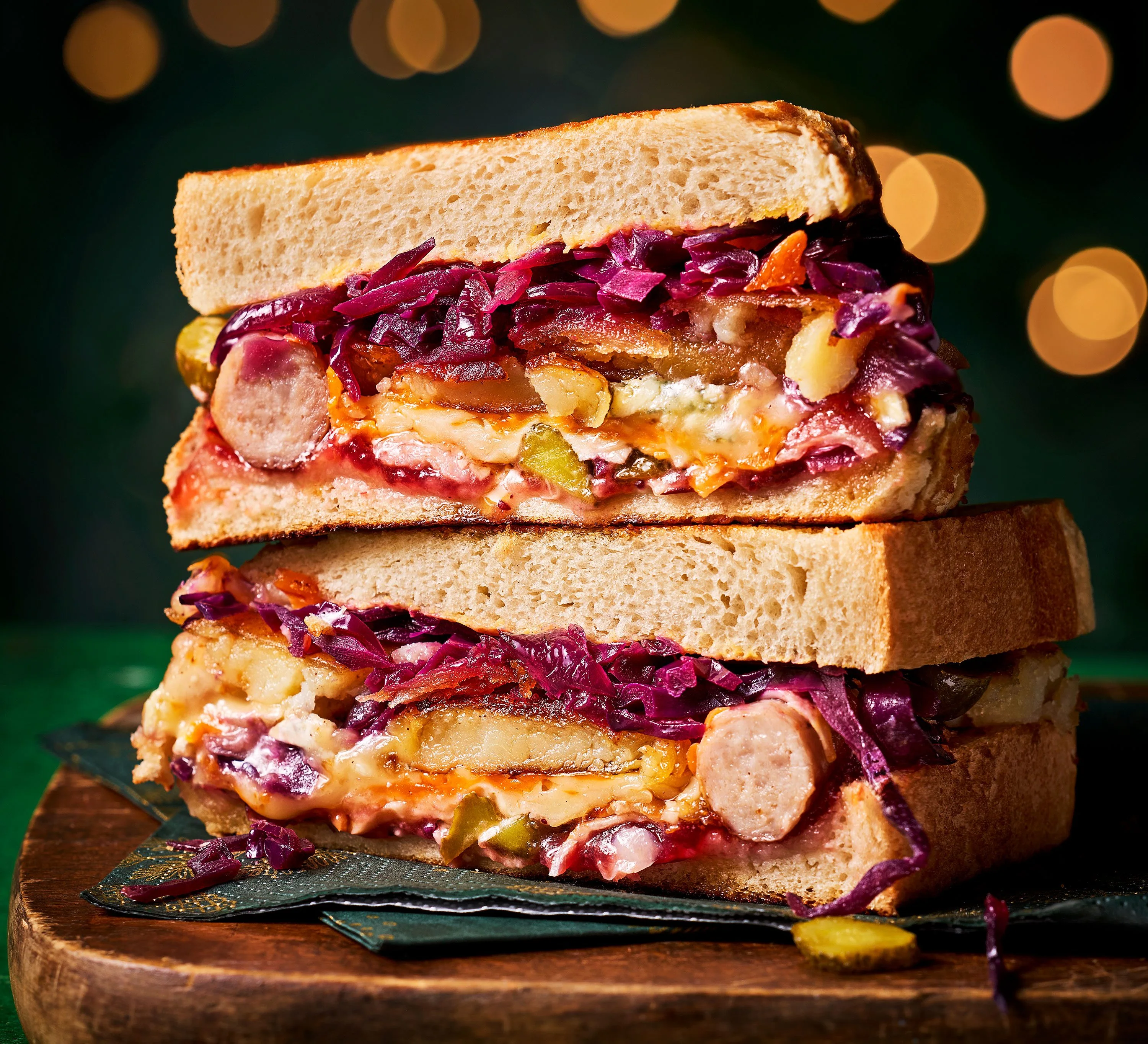 Christmas leftover toasties