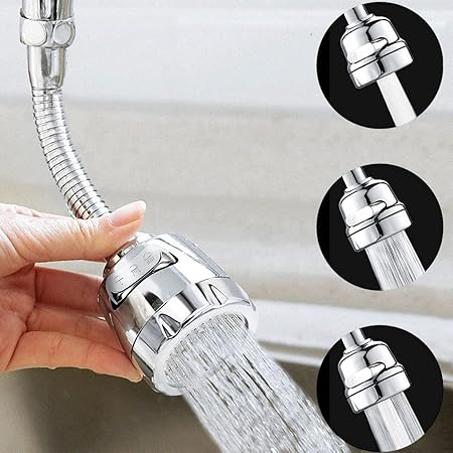 رأس رش لصنبور المطبخ، صنبور دوار 360