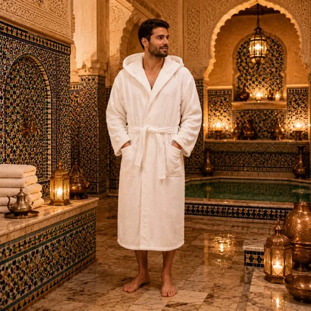 بينوار قطني فاخر 450 GSM – جودة احترافية للفنادق والـ SPA