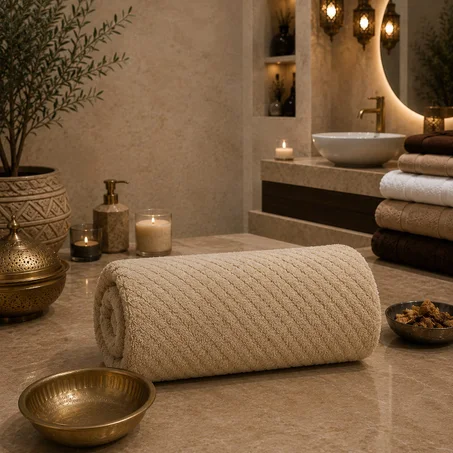 فوطة الفنادق والـSPA الفاخرة | قطن مصري فاخر 600 GSM – نعومة، امتصاص، ومتانة استثنائية