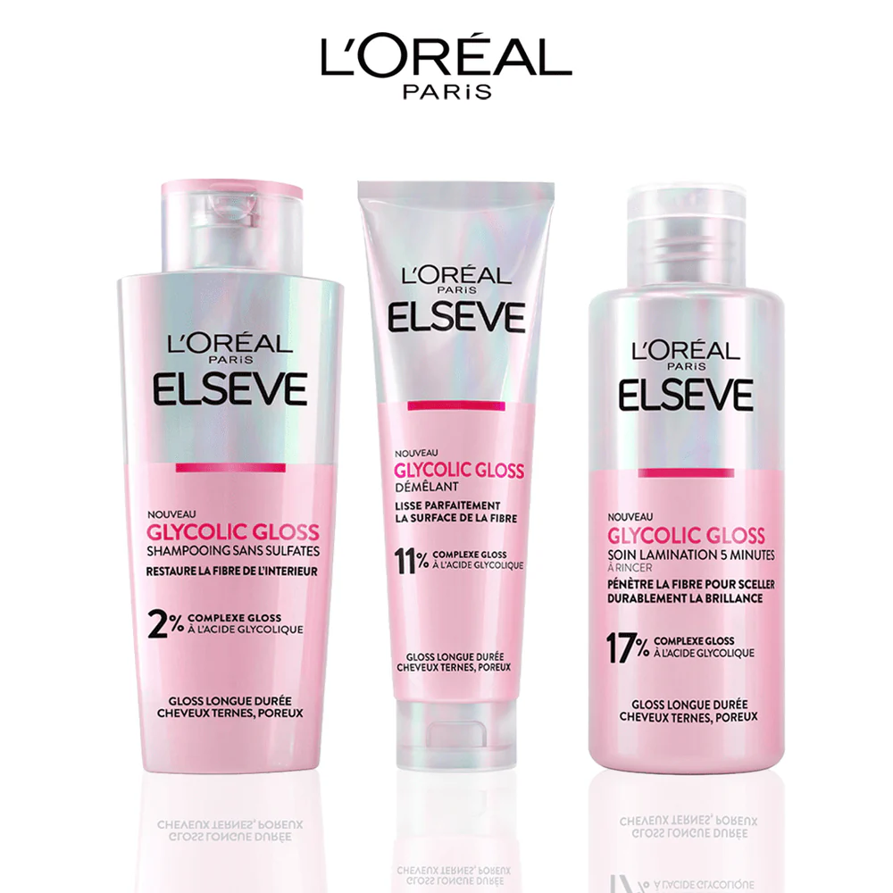 ELSEVE GLYCOLIC GLOSS Pack Routine Sans Sulfate