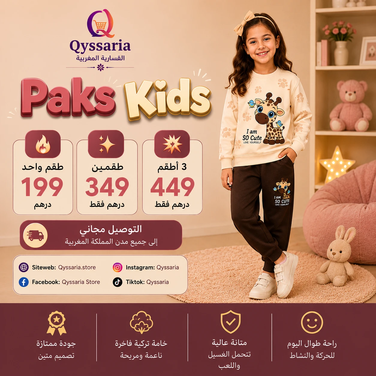 Ensemble Enfant 3-12 ans | أطقم أطفال – المغرب