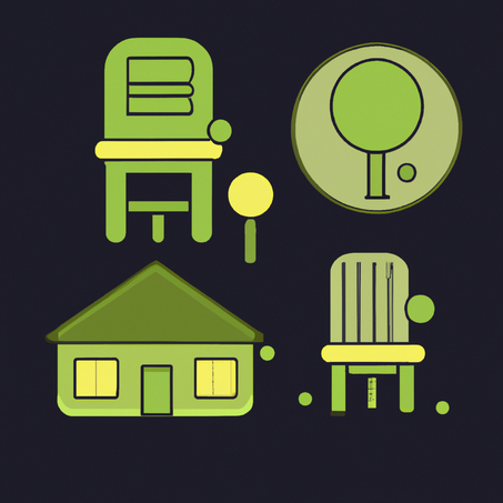 المنزل والحديقة والأثاث