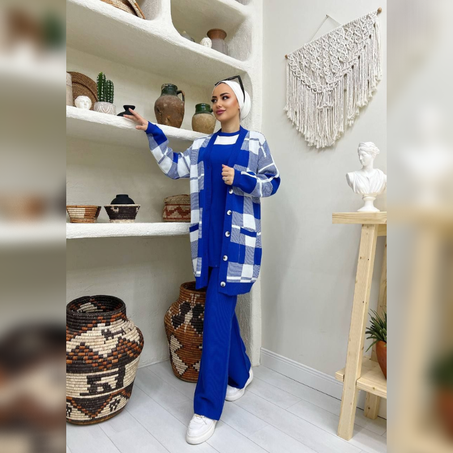 Ensemble 3 pieces en laine (Ref 55F)