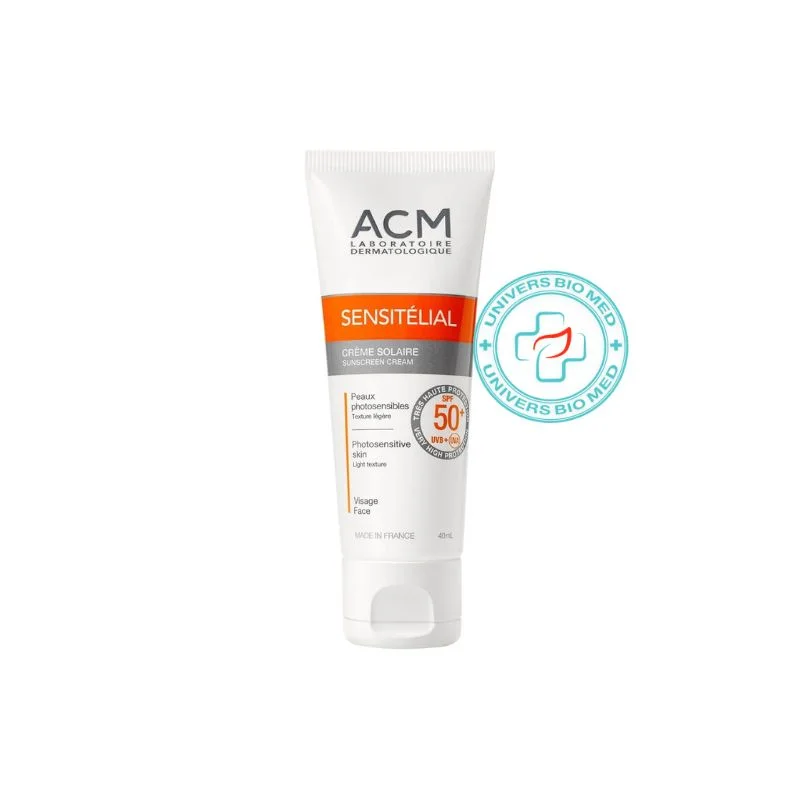 ACM Sensitélial Crème Solaire Invisible SPF 50+ Marque : ACM