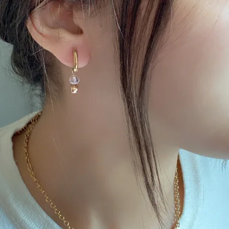 Boucles Doreilles la rosée