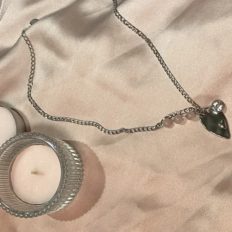 collier Pink Glow Heart