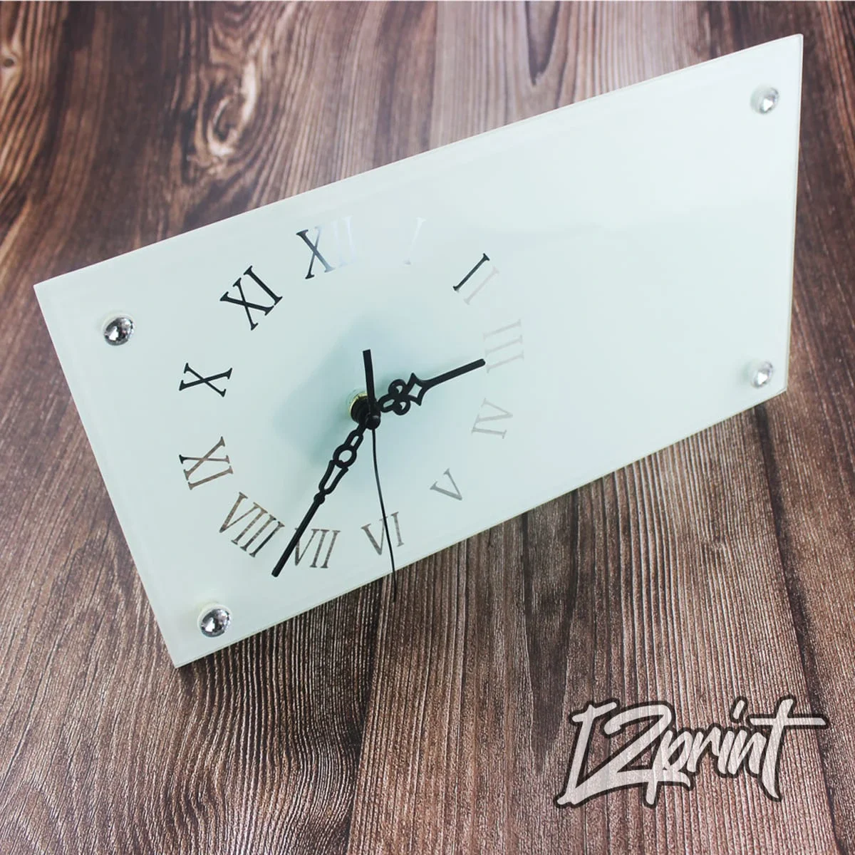 Horloge en Verre Personnalisée