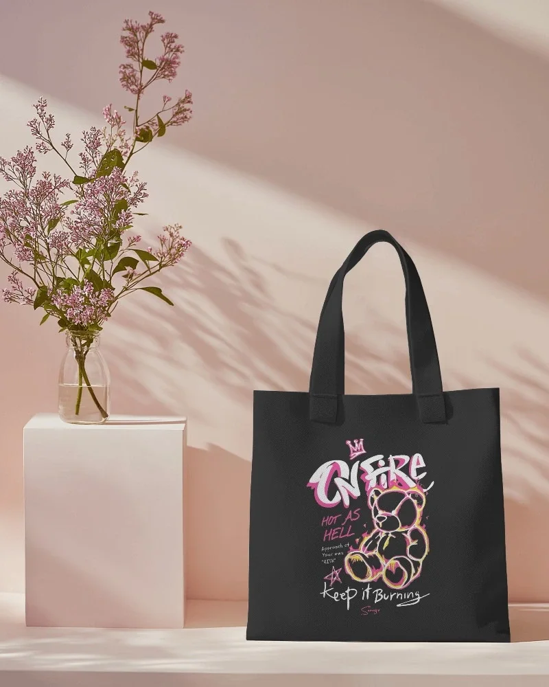 TOTE BAG Tissu Toile Coton Canvas