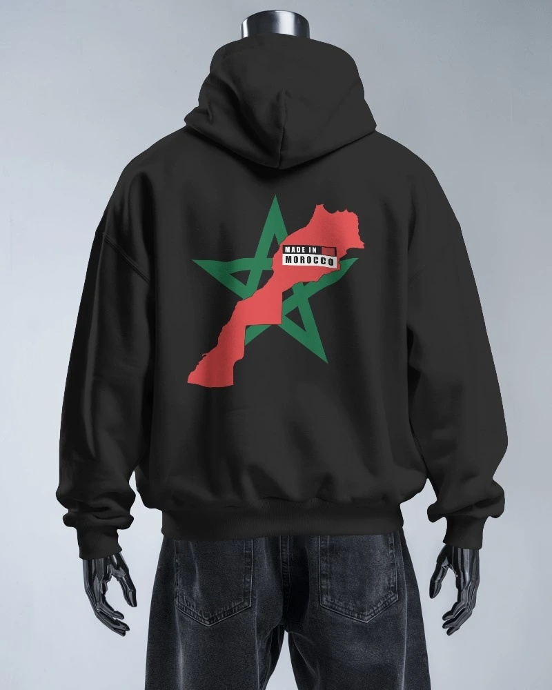 Hoodie MOROCCO FLAG Streetwear Design