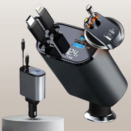 شاحن السيارة الرباعي