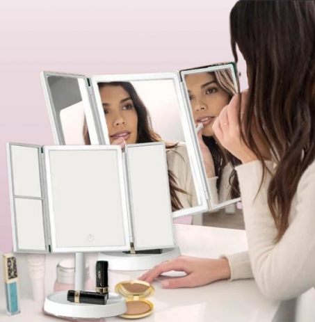Wireless Foldable Makeup Mirror