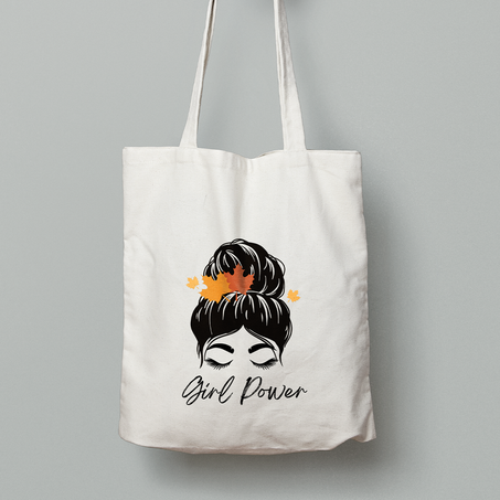 حملي حقيبتكِ بفخر، فـ Tote Bag بتصميم "Girl Power" ليس مجرد إكسسوار… بل رسالة! 💬🔥