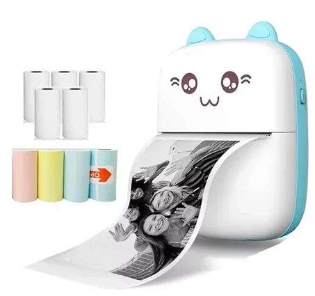 طابعة محمولة صغيرة بتقنية البلوتوث .