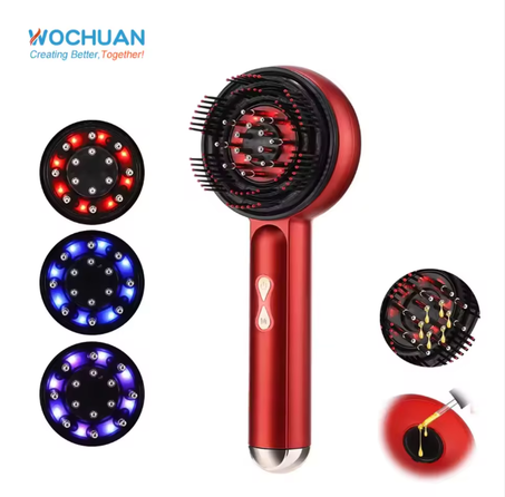 مشط تدليك كهربائي لتنشيط الدورة الدموية وتقوية الشعر