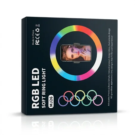 مصباح الحلقة الاحترافي MJ26 RGB LED Soft Ring Light
