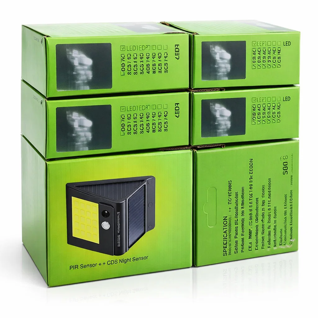 المصباح الشمسي الذكي (LED Solar Wall Light