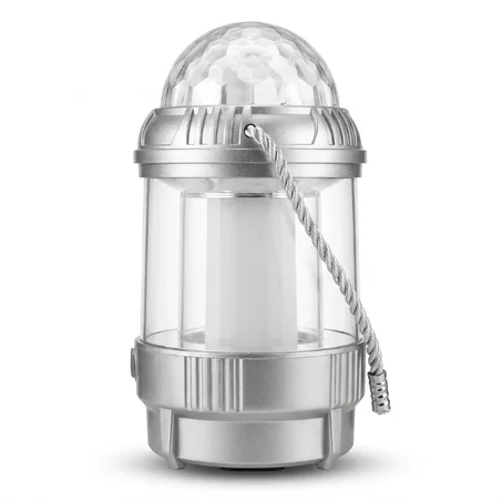 فانوس التخييم 2 في 1 بإضاءة LED وكرة الديسكو السحرية