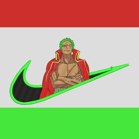 roronoa.zoro+nike embroidery desing