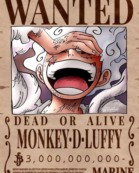 LUFFY WANTED  embroidery design file