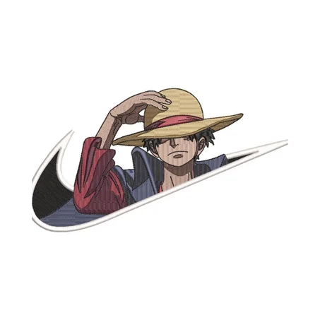 Luffy+NIKE embroidery file