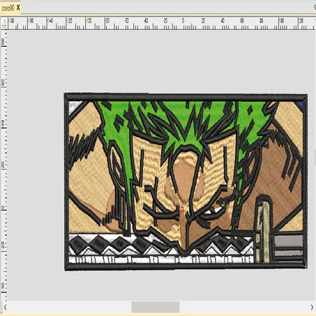 roronoa-zoro embroidery design