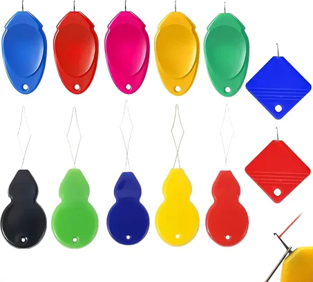 Kit de enhebradores de agujas automáticos de 12 piezas para coser a mano, máquina de coser, herramienta de suministros de costura, se adapta a todos los tamaños de aguja, herramienta de enheb
