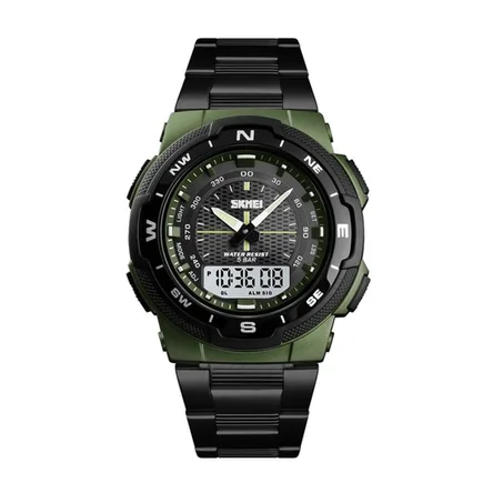 Montre SKMEI 1370 Numérique et analogique chronograph resistant à l'eau 5 bar double temps Sport Plus Boite n