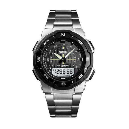 Montre SKMEI 1370 Numérique et analogique chronograph resistant à l'eau 5 bar double temps Sport Plus Boite