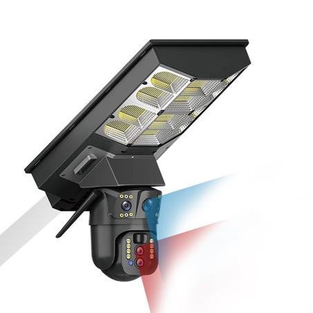 بروجيكتور كاميرا بثلاث عدسات 12 ميجابكسل يعمل بالطاقة الشمسية 4G Zoom Optique X10