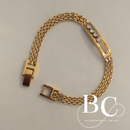 gourmette en acier inoxydable