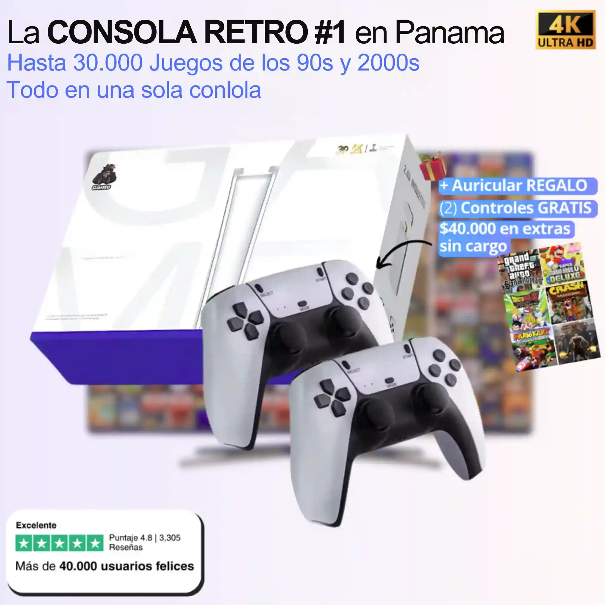 RETRO CONSOLE PLUS® ¡La favorita de todos, versión retro en súper promo!