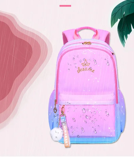Cartable pour Filles. Sac à dos orthopédique, cartable de princesse.