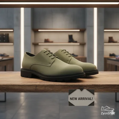 Chaussures à lacets en cuir nubuck