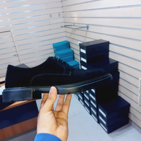 Chaussures à lacets en cuir nubuck