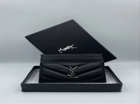 Porte-Cartes Matelassé Élégance – Noir Signature