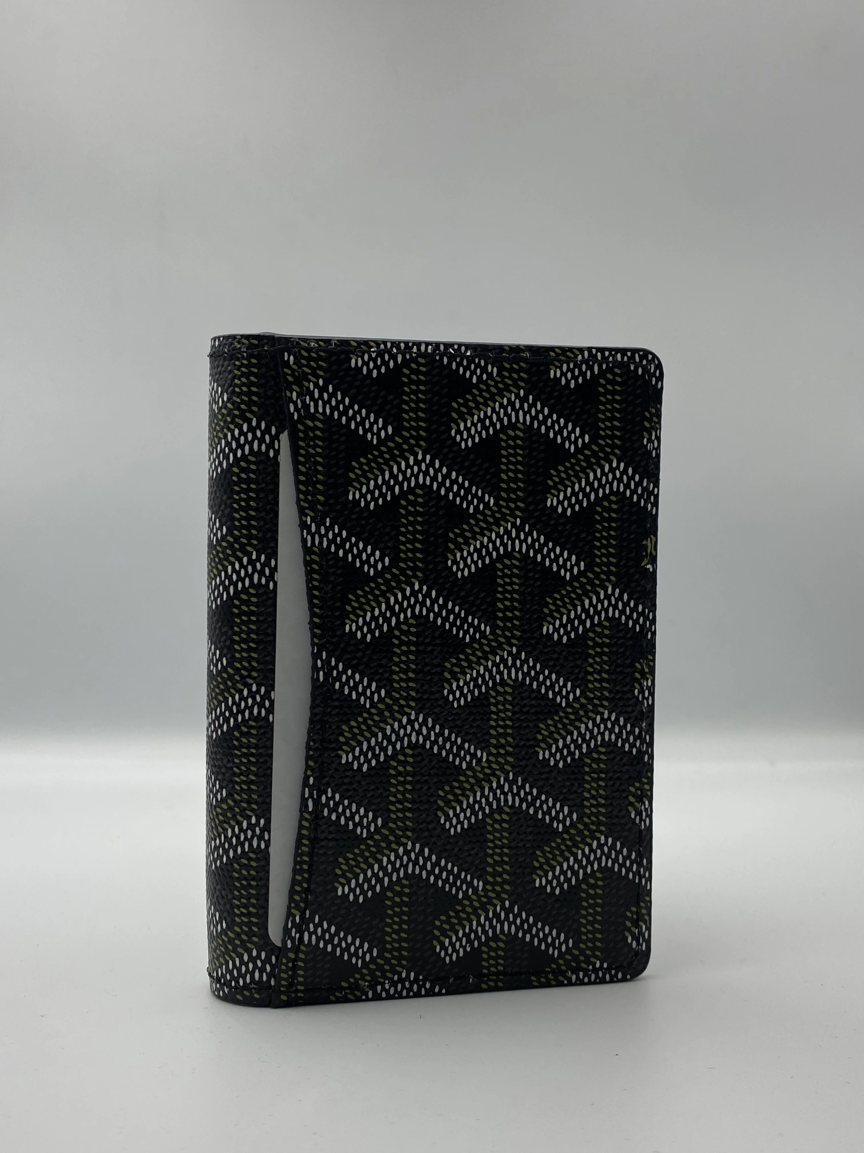 Porte-Cartes Vertical Élégance – Vert Signature