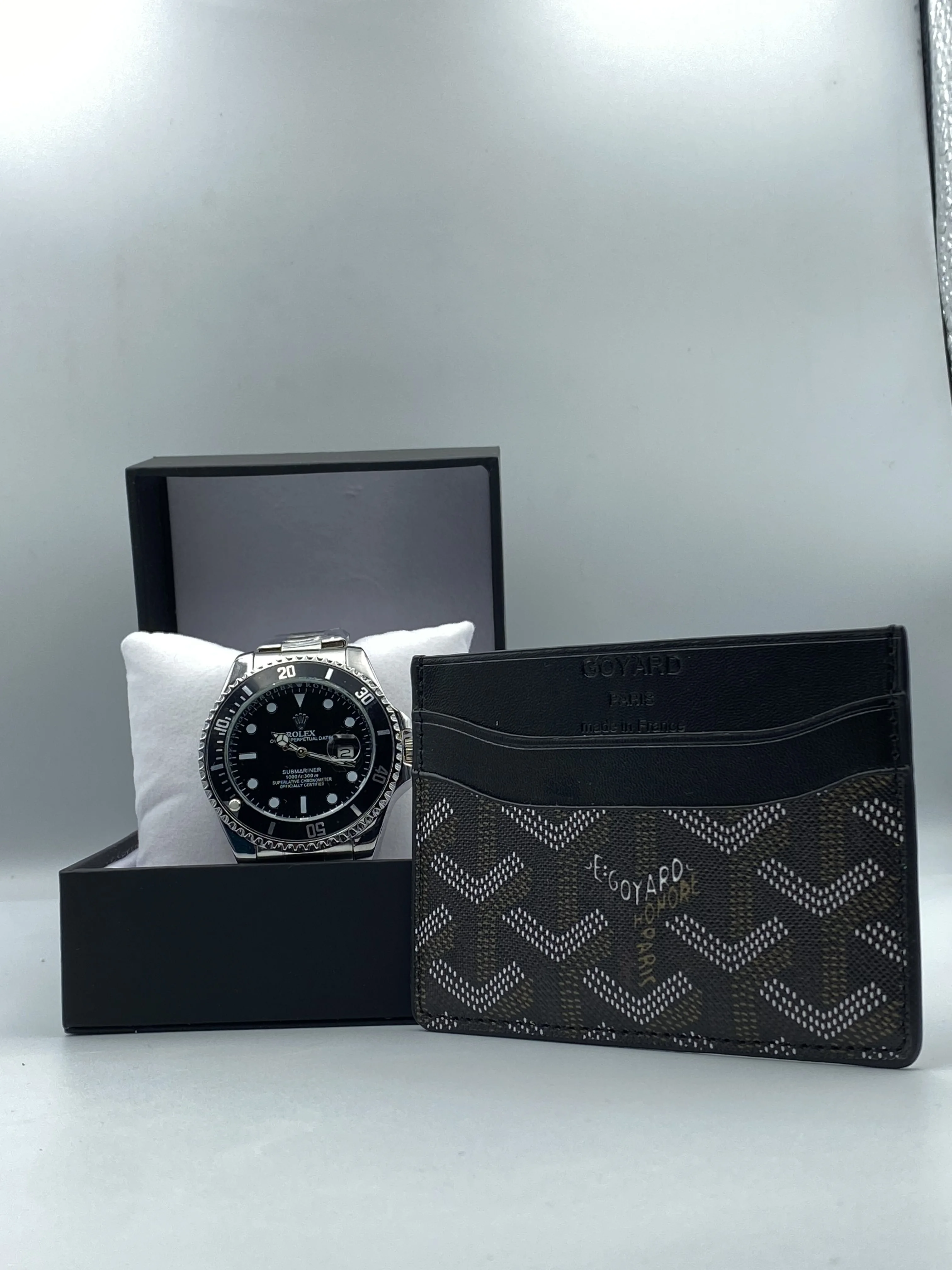 Pack Goyard – Montre Rolex & Porte-Cartes Élégance