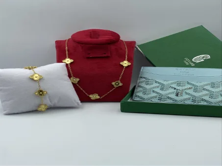bracelet collier porte cartes Goyard ensemble elegance
