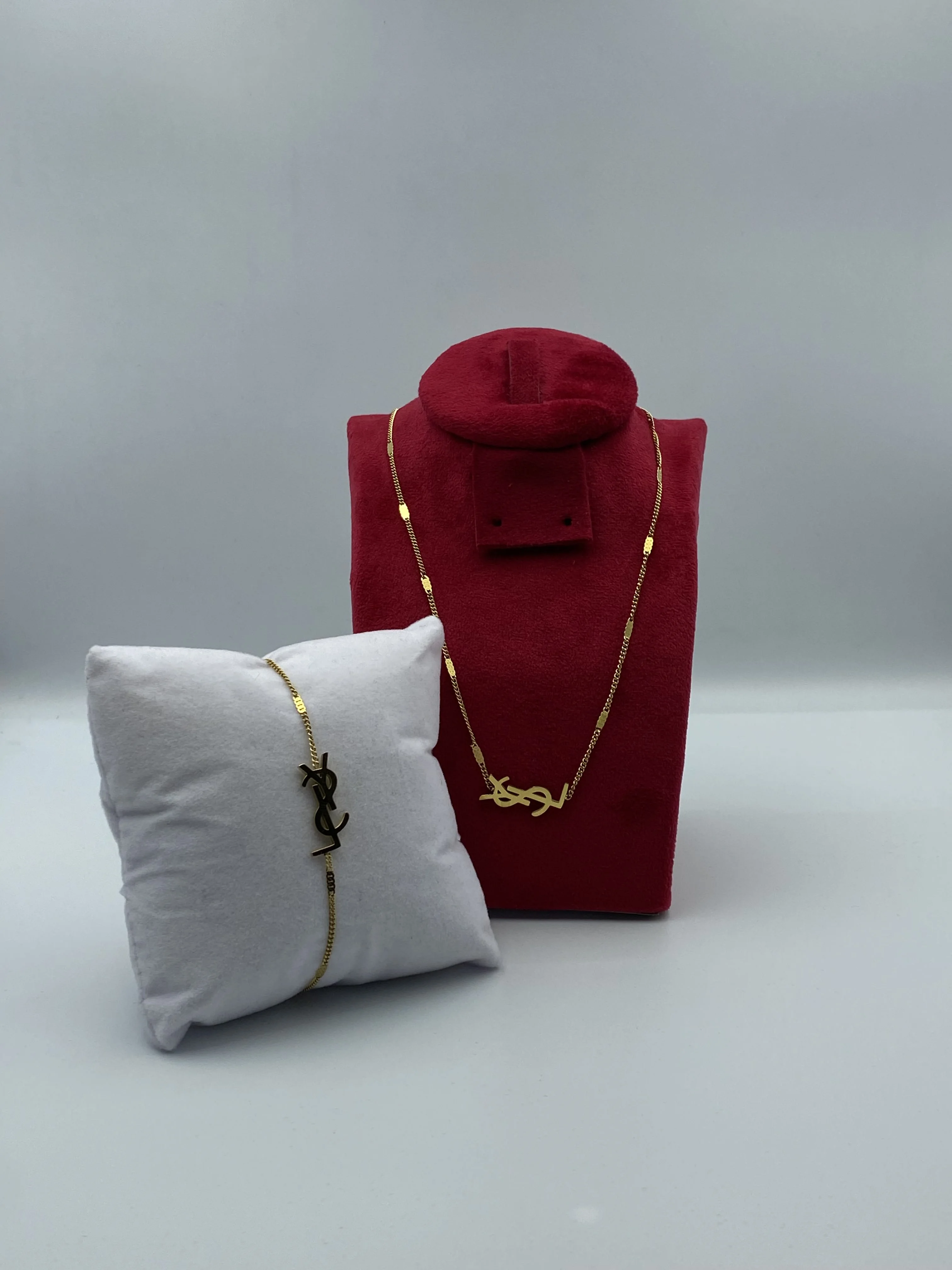 Set Yves Saint Laurent – Collier & Bracelet YSL Élégance