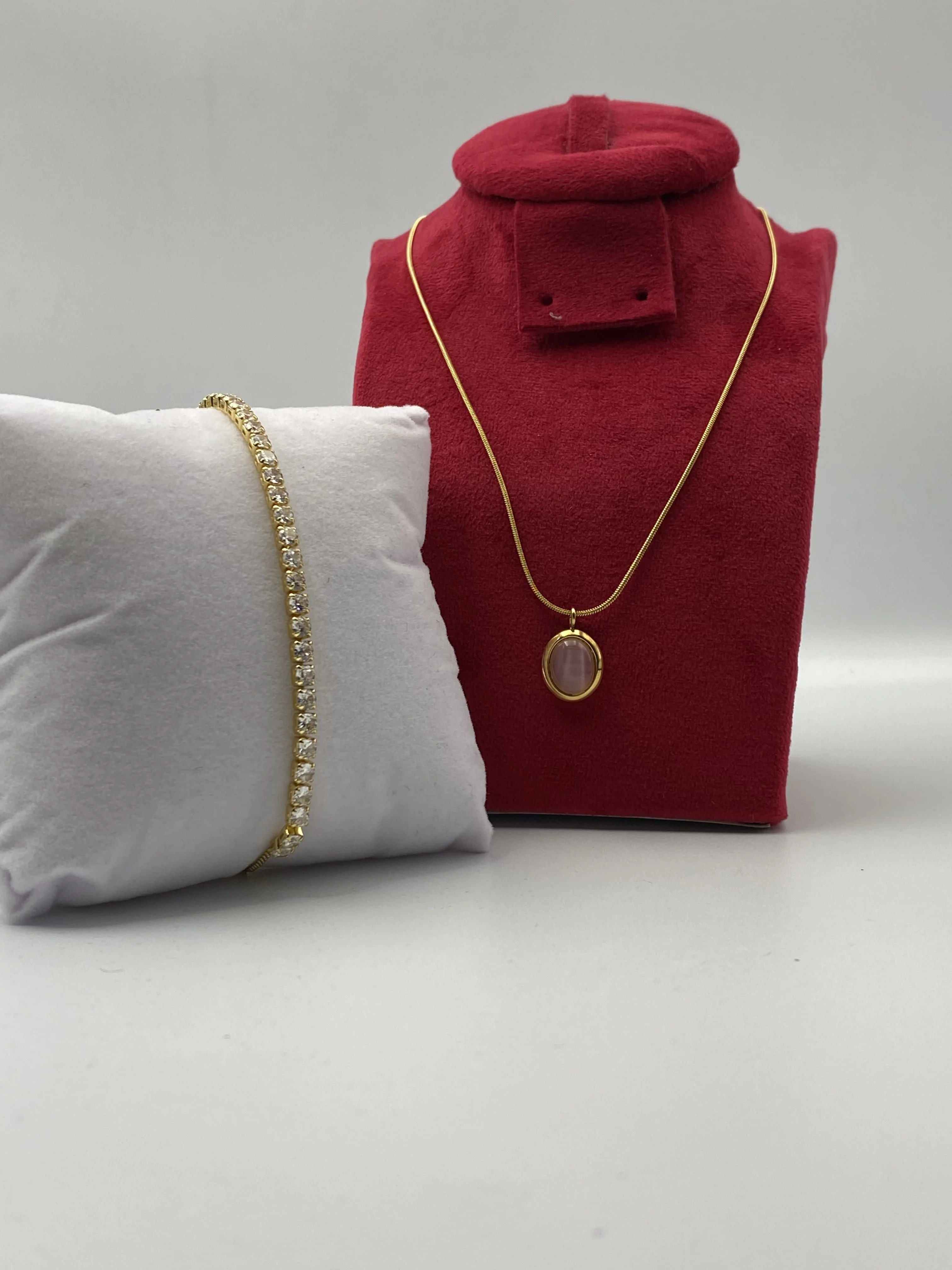 Set Bijoux Élégance – Collier & Bracelet Doré
