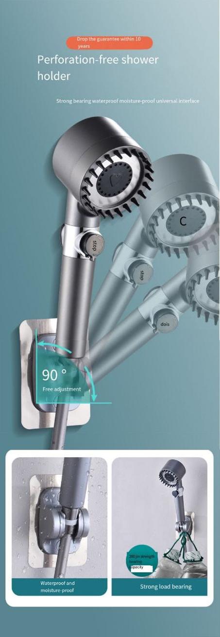 رشاش الحمام المموج + مشط