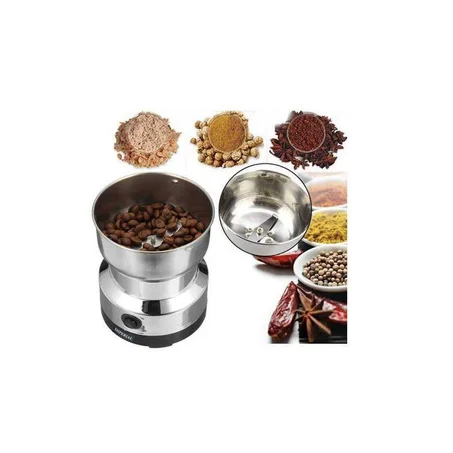 مطحنة قهوة كهربائية من الفولاذ المقاوم للصدأ طحن القهوة والحبوب 150 واط