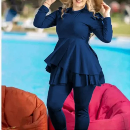 بوركيني طويل🏊‍♀ توب سيكليزم جودة عالية مضمونة100