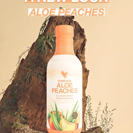 🇲🇦  يجمع Aloe Peach بين لب الألوة فيرا مع هريس الخوخ الطبيعي وعصير العنب الأبيض المركز مع فيتامين C لتوفير الرفاهية اليومية