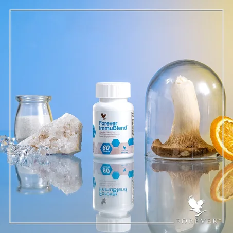 Un nouveau pr Forever Immublend, pour un renforcement du système immunitaire ! Il contribue à stimuler les défenses immunitaires pour optimiser son capital santé et se protéger tout au long d