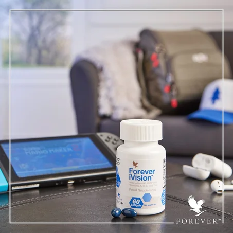 أكم روتينك مع آي فيجن، الصيغة المتقدمة لرفاهية عيونك. معزز بالفيتامينات ومضادات الأكسدة ومكونات نباتية، يعزز هذا المكمل الغذائي صحة عيونك، محافظًا على عيونك من التهديدات الخارجية وcontribuant